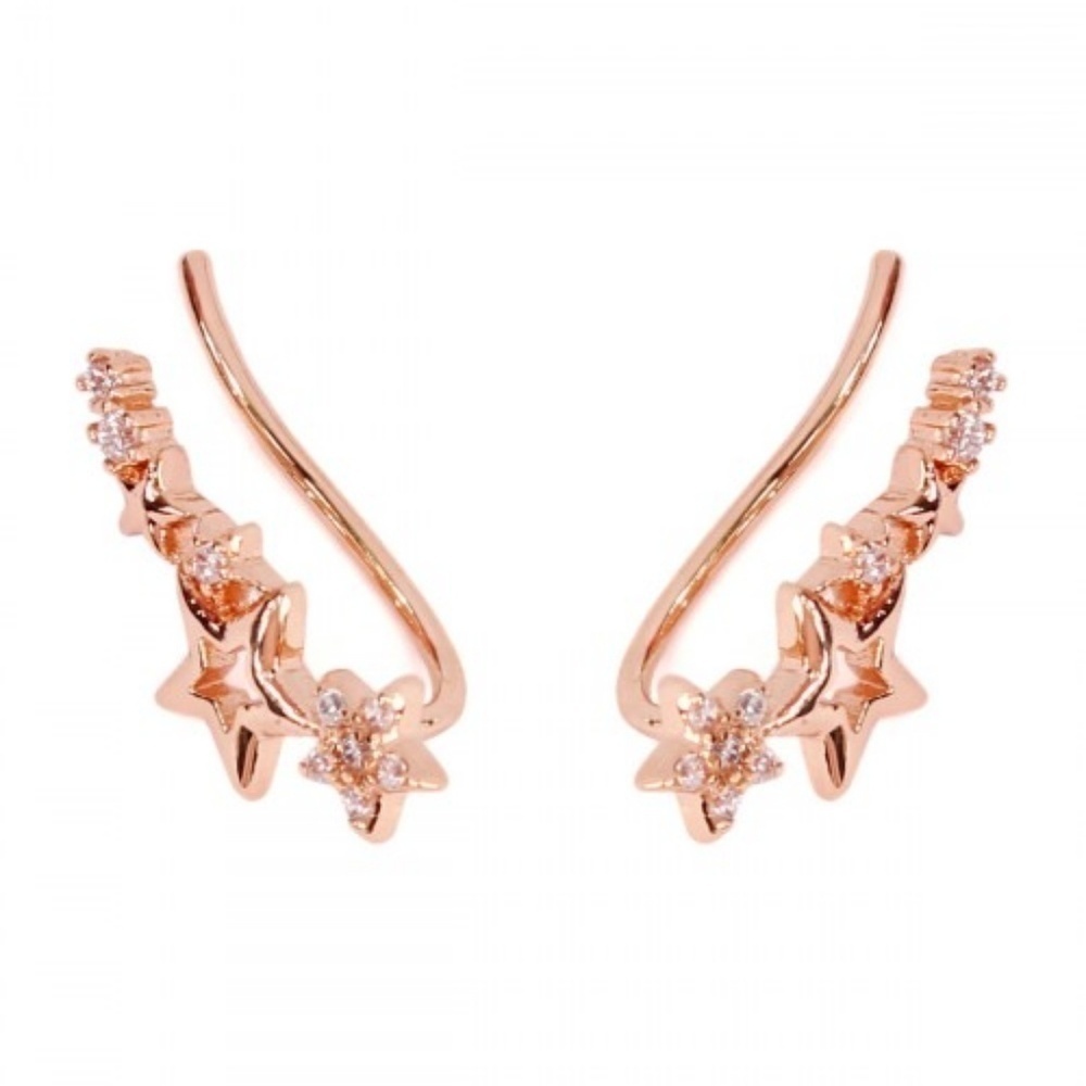 Shooting Star Crawler Earrings - Picture 2 of 3
